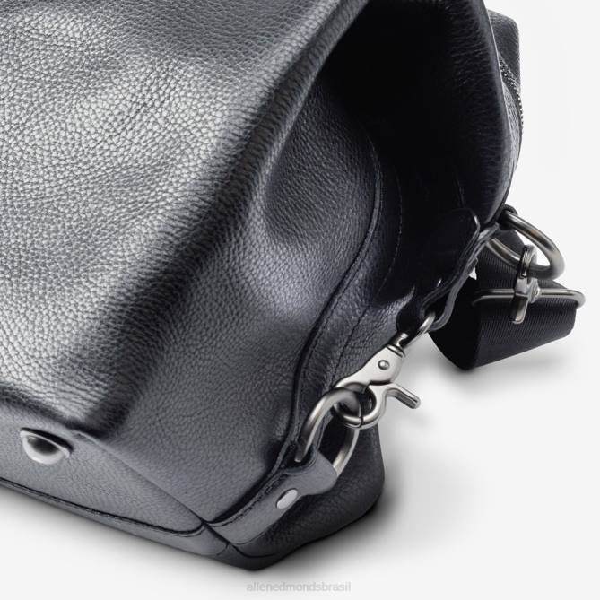 Allen Edmonds unissex bolsa de couro 68T8D309 couro preto