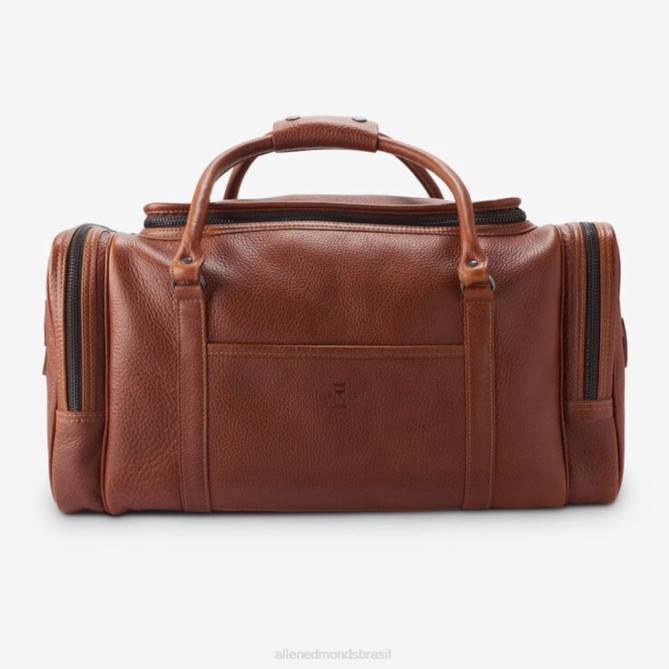 Allen Edmonds unissex coleção de grãos americana - mochila com zíper meia lua 68T8D381 bronzeado