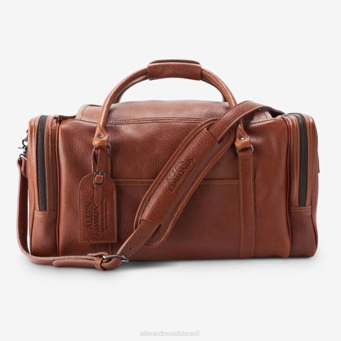 Allen Edmonds unissex coleção de grãos americana - mochila com zíper meia lua 68T8D381 bronzeado