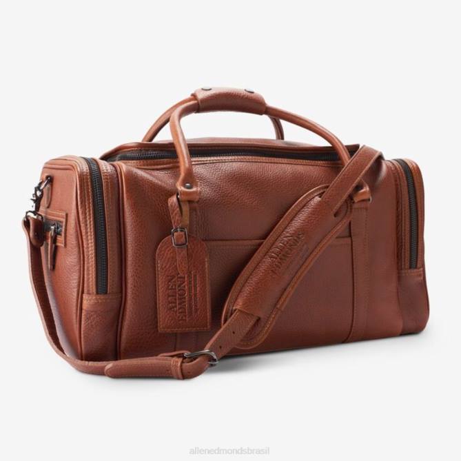 Allen Edmonds unissex coleção de grãos americana - mochila com zíper meia lua 68T8D381 bronzeado