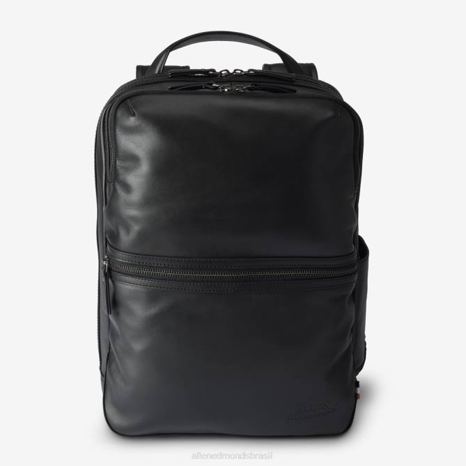 Allen Edmonds unissex mochila de couro 68T8D378 couro preto