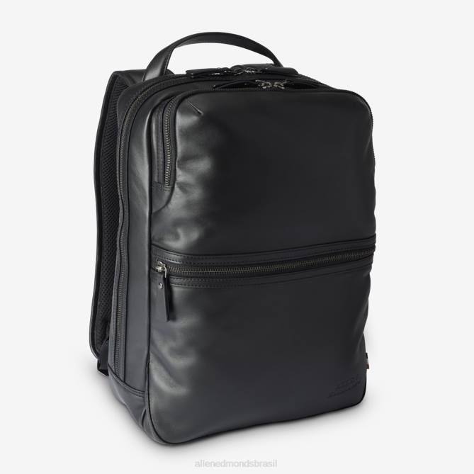Allen Edmonds unissex mochila de couro 68T8D378 couro preto