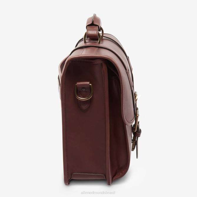 Allen Edmonds unissex coleção de couro de sela - maleta de aba dupla 68T8D589 marrom café