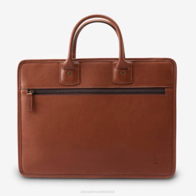 Allen Edmonds unissex coleção de couro de sela - pasta de reforço único 68T8D398 bronzeado