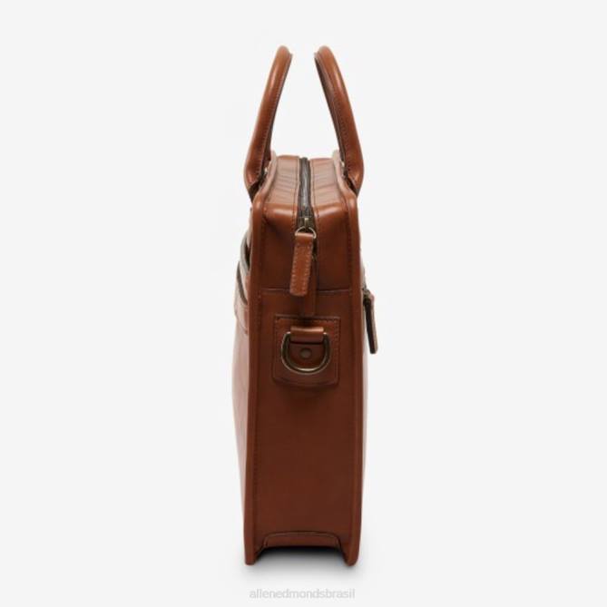 Allen Edmonds unissex coleção de couro de sela - pasta de reforço único 68T8D398 bronzeado
