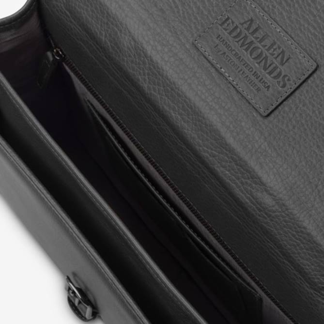 Allen Edmonds unissex coleção de grãos americana - maleta fina 68T8D369 preto
