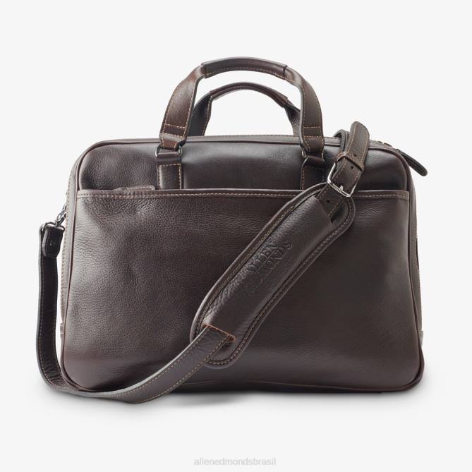 Allen Edmonds unissex coleção de grãos americana - maleta multibolsos 68T8D400 marrom escuro