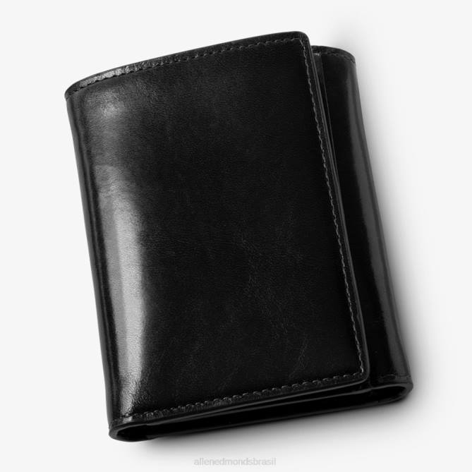 Allen Edmonds unissex carteira com três dobras 68T8D388 preto