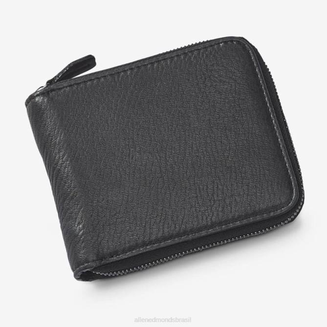Allen Edmonds unissex hewes street zip em volta da carteira 68T8D363 preto