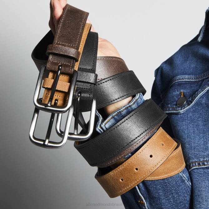 Allen Edmonds unissex cinto casual atlantic street 68T8D359 marrom café