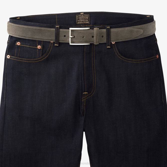 Allen Edmonds unissex cinto de camurça avenida 68T8D568 cinza