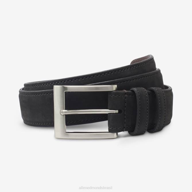 Allen Edmonds unissex cinto de camurça básico largo 68T8D352 preto