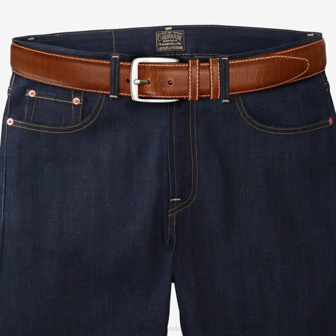 Allen Edmonds unissex cinto de couro cromexcel casual yukon 68T8D565 marrom