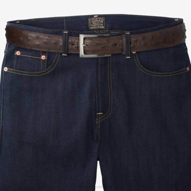 Allen Edmonds unissex cinto de vestido avenida avestruz 68T8D285 expresso marrom