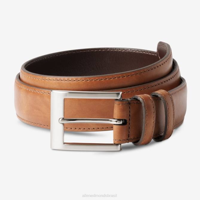 Allen Edmonds unissex cinto de vestido básico largo 68T8D550 couro de nogueira escura