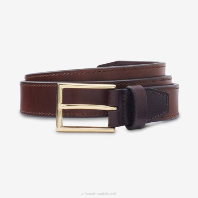 Allen Edmonds unissex cinto de vestido cyrus avenue 68T8D307 marrom rapé escuro