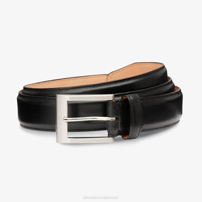 Allen Edmonds unissex cinto de vestido de rua principal 68T8D579 couro preto