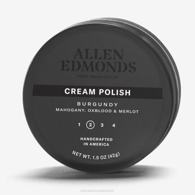 Allen Edmonds unissex esmalte creme 68T8D607 Borgonha