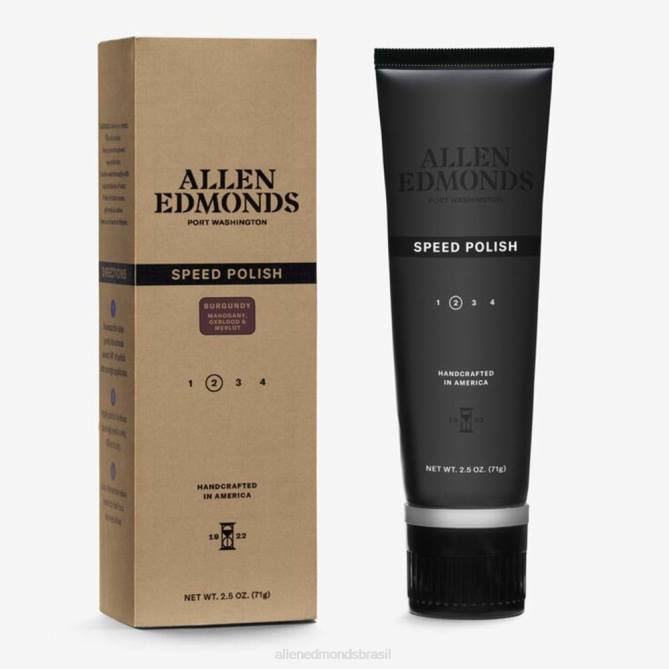 Allen Edmonds unissex polonês de velocidade 68T8D613 Borgonha