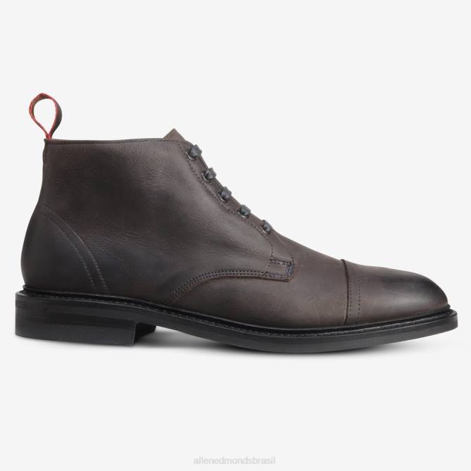 Allen Edmonds homens Bota patton cap toe com solado de borracha dainite 68T8D115 cinza