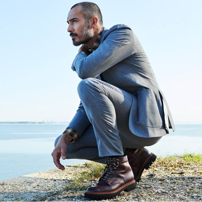 Allen Edmonds homens Higgins Mill bota de caminhada 68T8D139 couro de pimentão
