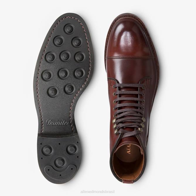 Allen Edmonds homens Landon Shell Cordovan Bota social bico fino 68T8D338 pimentão cordovan