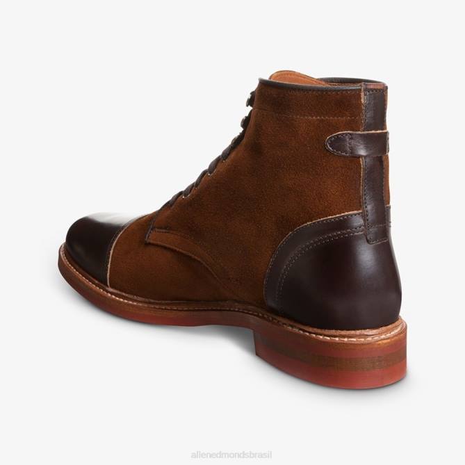 Allen Edmonds homens Landon bota bico fino 68T8D365 camurça marrom rapé