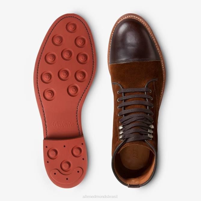 Allen Edmonds homens Landon bota bico fino 68T8D365 camurça marrom rapé