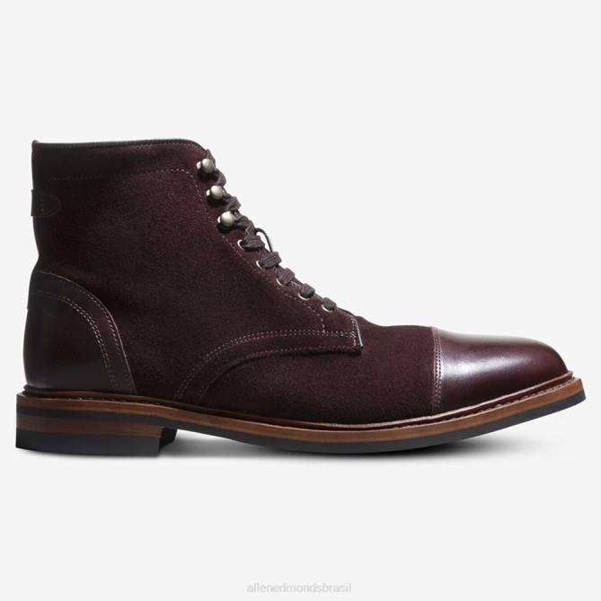 Allen Edmonds homens Landon bota bico fino 68T8D367 camurça bordô