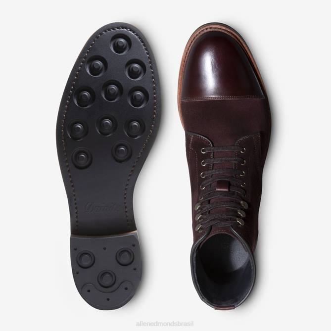 Allen Edmonds homens Landon bota bico fino 68T8D367 camurça bordô