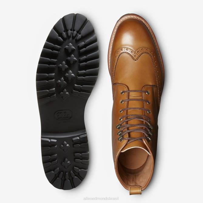 Allen Edmonds homens bota astor ponta de asa 68T8D147 noz