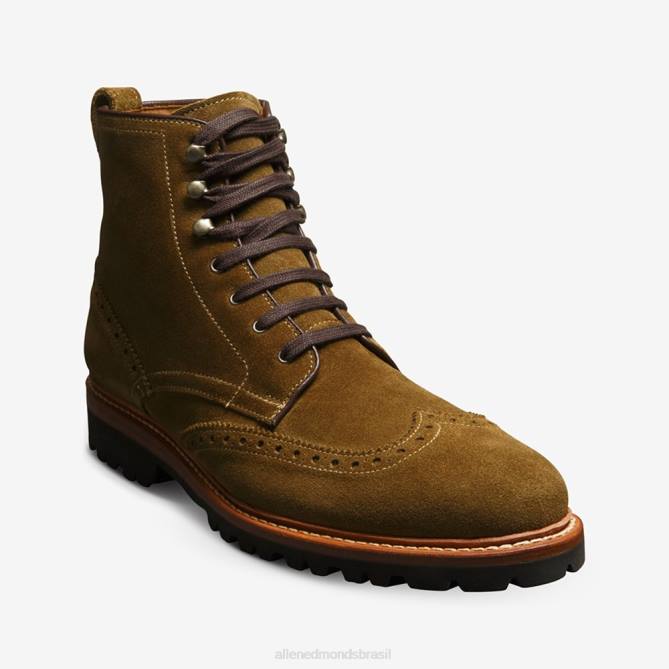 Allen Edmonds homens bota astor ponta de asa 68T8D486 verde alcaparra