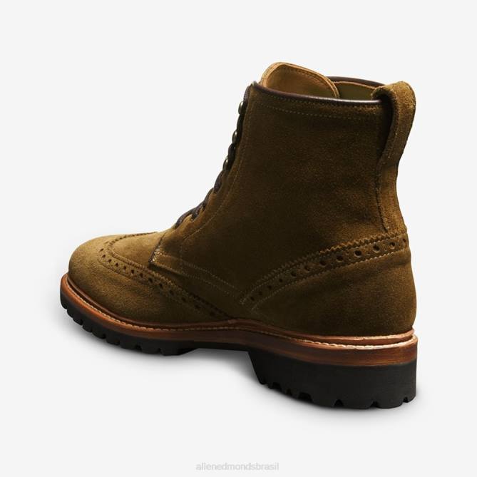 Allen Edmonds homens bota astor ponta de asa 68T8D486 verde alcaparra