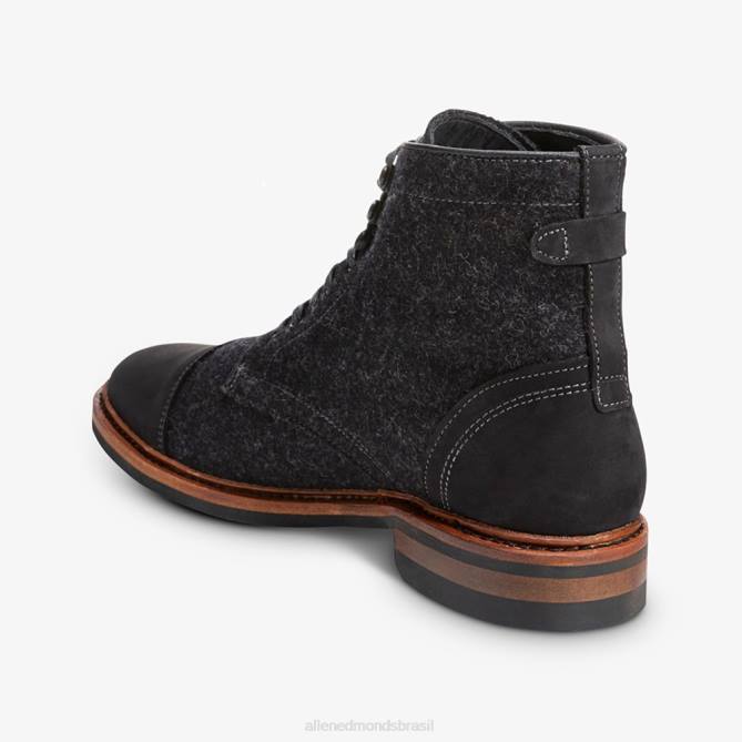 Allen Edmonds homens bota bico fino de lã landon 68T8D65 cinza