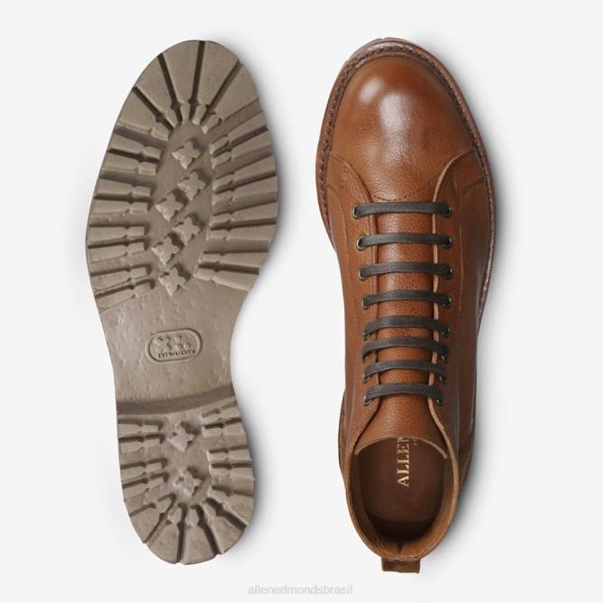 Allen Edmonds homens bota com cadarço discovery 68T8D123 conhaque