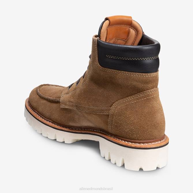 Allen Edmonds homens bota com cadarço silverlake 68T8D437 camurça marrom claro