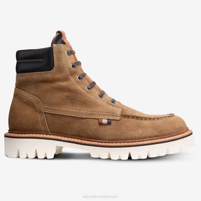 Allen Edmonds homens bota com cadarço silverlake 68T8D437 camurça marrom claro