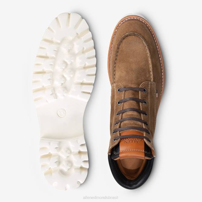 Allen Edmonds homens bota com cadarço silverlake 68T8D437 camurça marrom claro