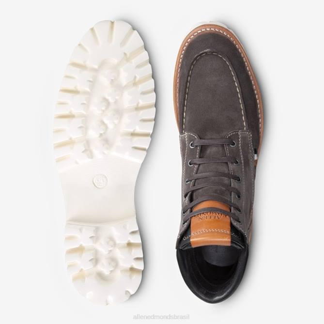 Allen Edmonds homens bota com cadarço silverlake 68T8D98 camurça cinza