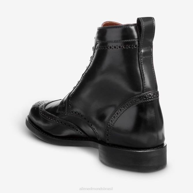 Allen Edmonds homens bota cordovan dalton shell 68T8D141 cordovão preto