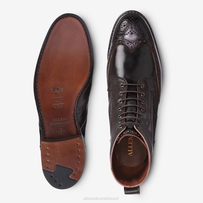 Allen Edmonds homens bota cordovan dalton shell 68T8D480 cordovão marrom