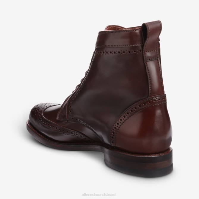 Allen Edmonds homens bota cordovan dalton shell 68T8D481 pimentão cordovan