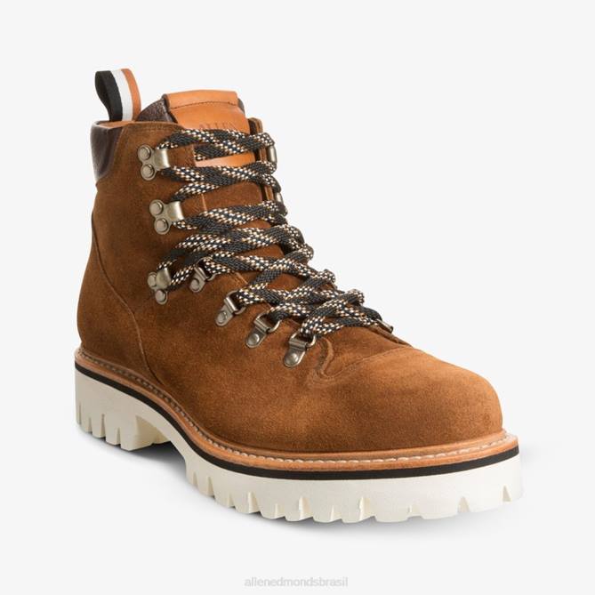 Allen Edmonds homens bota de caminhada de camurça aspen à prova de intempéries 68T8D118 camurça marrom seiva