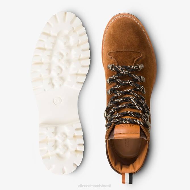Allen Edmonds homens bota de caminhada de camurça aspen à prova de intempéries 68T8D118 camurça marrom seiva
