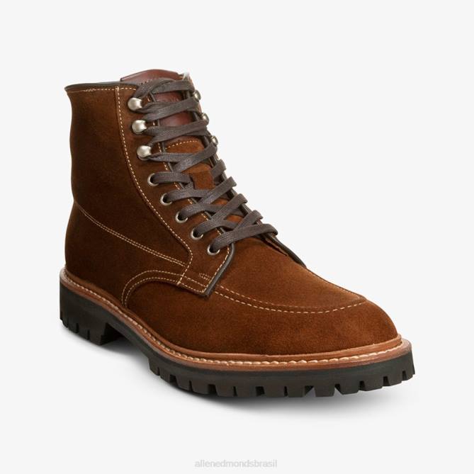 Allen Edmonds homens bota de canoa de camurça freeport à prova de intempéries 68T8D85 rapé marrom
