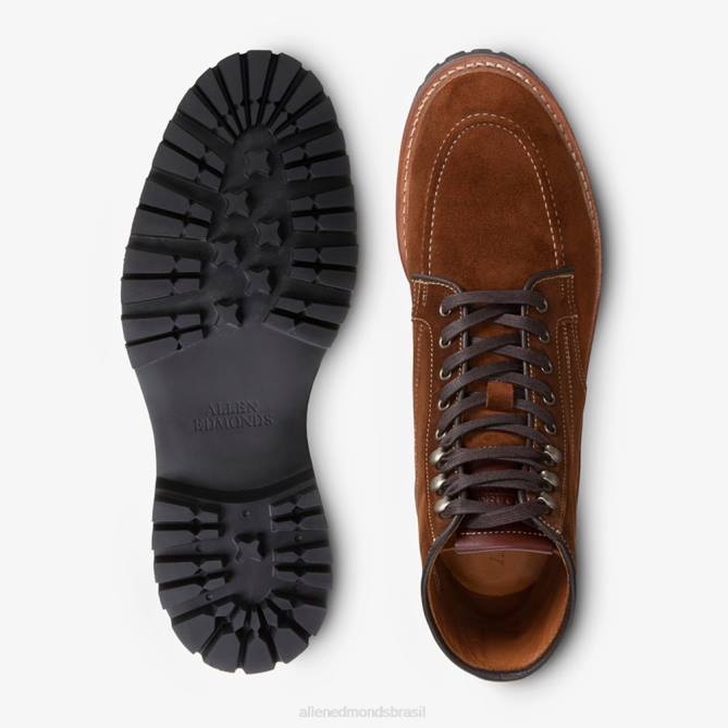 Allen Edmonds homens bota de canoa de camurça freeport à prova de intempéries 68T8D85 rapé marrom