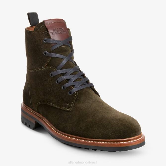Allen Edmonds homens bota de combate de camurça chapman à prova de intempéries 68T8D102 verde