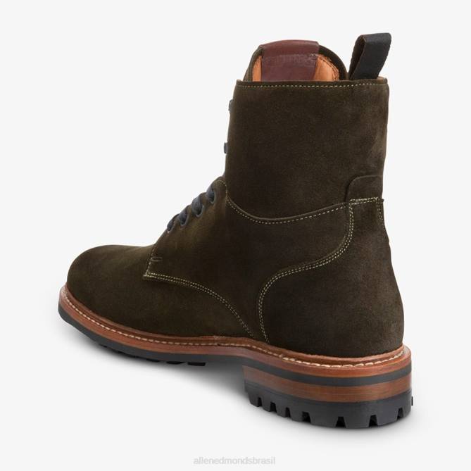 Allen Edmonds homens bota de combate de camurça chapman à prova de intempéries 68T8D102 verde