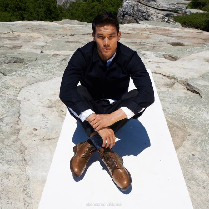 Allen Edmonds homens bota de ponta de asa à prova de intempéries chapman 68T8D136 natural