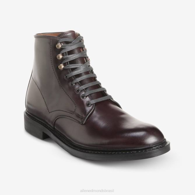 Allen Edmonds homens bota higgins mill com couro cordovan shell 68T8D291 bordô de cordovão